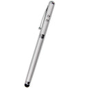 4 In 1 Multifunctional LED Light Touch Screen Capacitor Pen Laser Pointer Handheld Ballpoint Pen Electronic Touch Pen Random Color