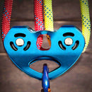 Pro 25kN Double Sheave Rope Climbing Pulley for Mountain Rock Tree Climbing