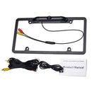 8 IR Night Vision Light Waterproof IP-67 170 Degree Wide License Plate Frame Car Rear View Camera