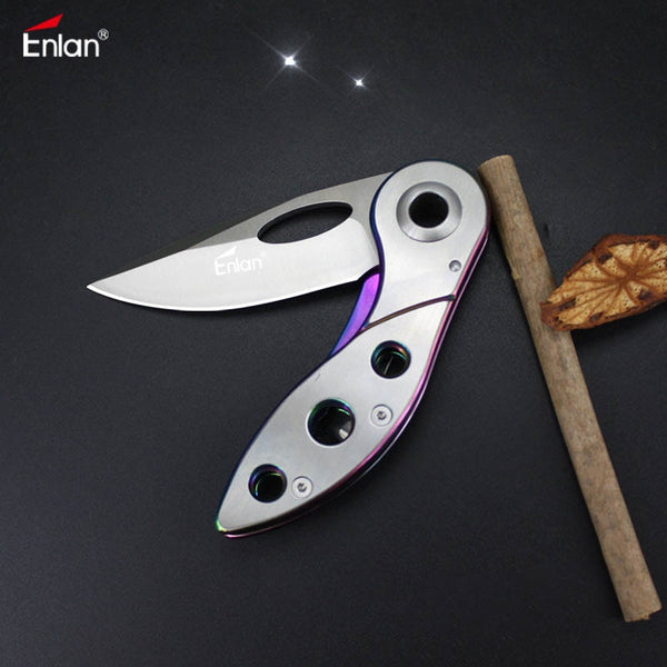 ENLAN M04 Small Folding Stainless Steel Knife Handle Cutting Tool Mini Utility Carving Knife Portable EDC