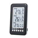 GEMITTO 2 in 1 Wireless Digital Alarm Thermometer LCD Display Outdoor Indoor Temperature Alarm with 2 Sensor