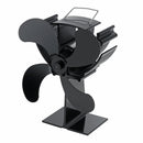 4 Blade Heat Powered Stove Fan Quiet Wood Log Burner Fireplace Eco Fan Heating Distribution No Electricity Or Battery