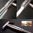4Pcs Stainless Steel Portable Bidet Shattaf Douche Spray Hold Toilet Shower Head Hose Set