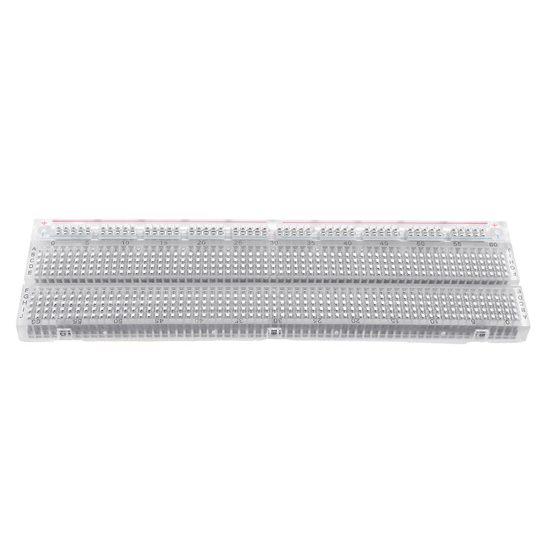 730 Holes Transparent Breadboard Protoboard DIY Kit Universal PCB Circuit Board Solderless