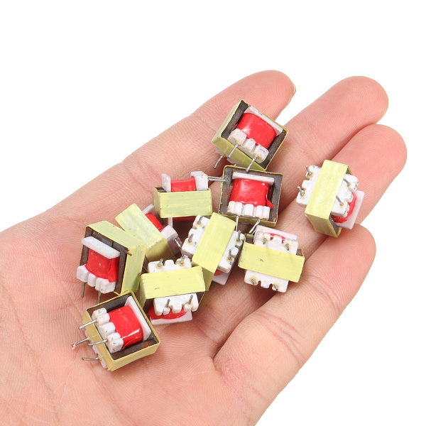 10pcs 1300 : 8 Ohm Audio Transformer EE14 Transformateur Audio POS Transformador