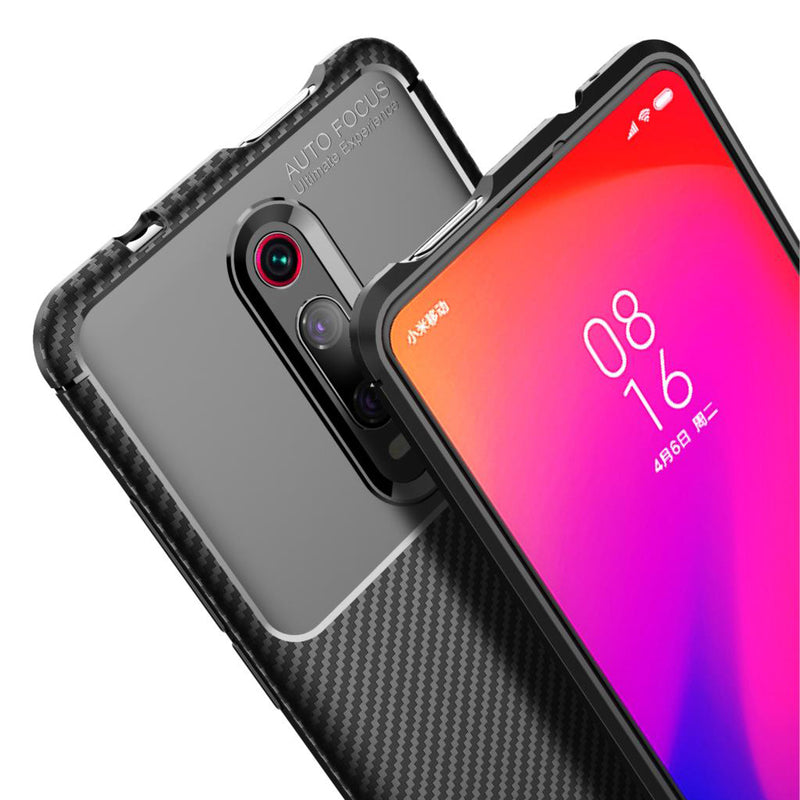 Bakeey Luxury Carbon Fiber Shockproof Silicone Protective Case for Xiaomi Mi9T / Xiaomi Mi 9T Pro / Xiaomi Redmi K20 / Redmi K20 Pro