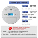 2 in 1 Carbon Monoxide & Smoke Alarm Detector CO Tester Alarm System