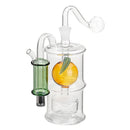 LED Water Pipe High Borosilicate Glass Pipe Bottle Mute Pot