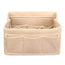 Felt Insert Bag Multi Pockets Handbag Purse Organizer Cosmetic Makeup Travel Desktop Organizer