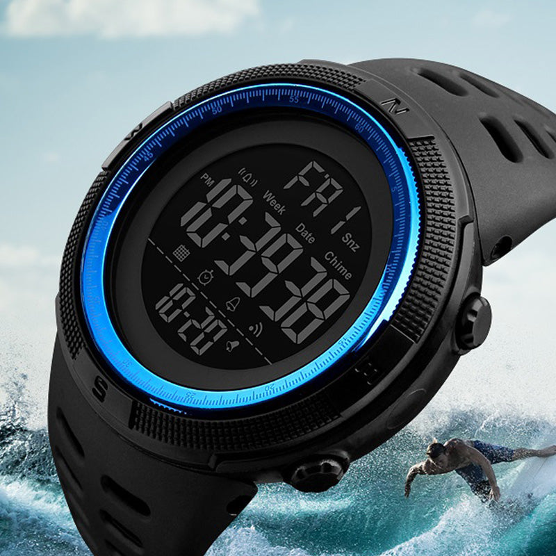 SKMEI 1251 Countdown Double Time Digital Watch Men Chronograph Electronic Sport Watch