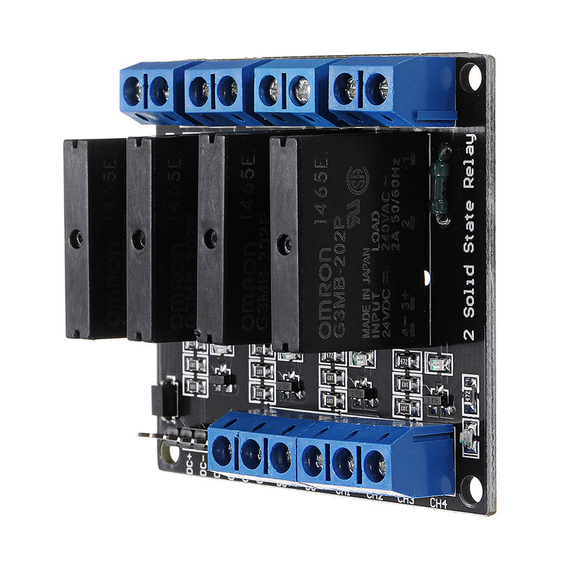 4 Channel DC 24V Relay Module Solid State High and low Level Trigger 240V2A