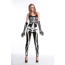Game Uniforms Halloween Party Skeleton Conjoined Clothing Men and Women Couples Skull Suits