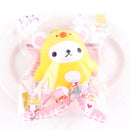 SanQi Elan Squishy Bear Wearing Chicken Costume Licensed Soft Slow Rising With Packaging Cartoon Decor Gift