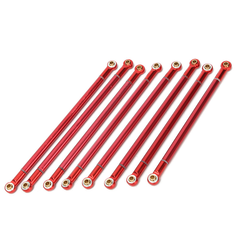 8Pcs Red Axial Scx10 Aluminum Upgrad Alloy Rod Holder 313MM Wheelbase