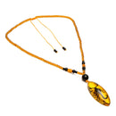 Unique Natural Insects Amber Scorpion Inclusion Pendant Necklace Gemstone Ornament Crafts Gifts Decorations