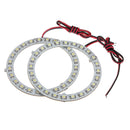 Pair 80mm 12V White Angel Eyes Lights Headlight for BMW 24SMD LED Ring Car Light