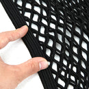 31cm*27cm Universal Inter Car Seat Pouch Elastic Nylon Mesh Debris Bags Rear Cargo Storage Bag