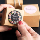 500Pcs/Set Round Thank You Stickers Paper Envelope Packaging Gift Label Roll Tape
