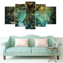 5Pcs Tree of Life Wall Art Hanging Decor Canvas Print Large Painting Pictures Paper