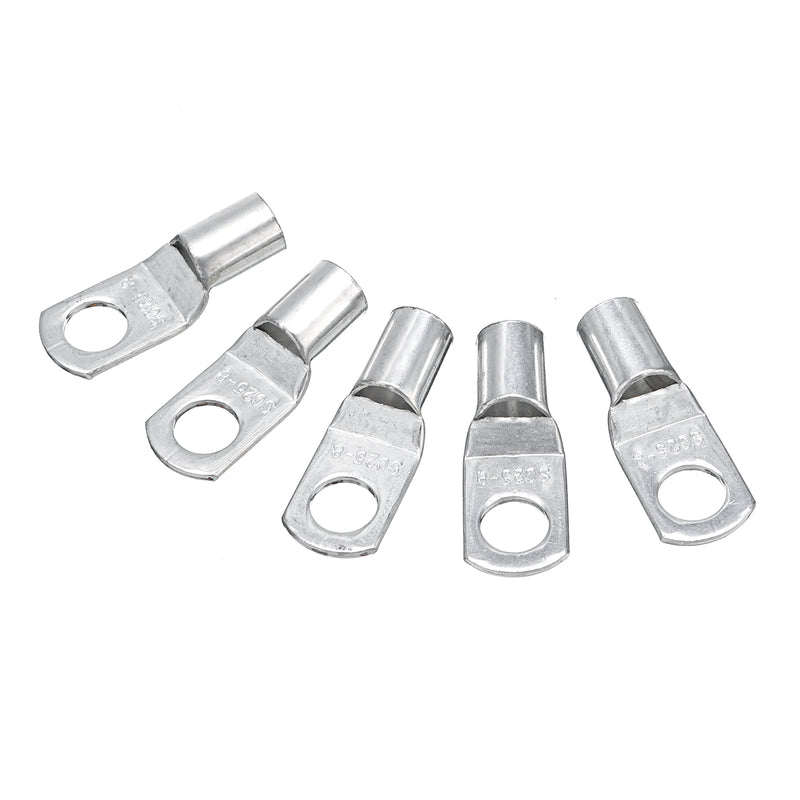 12 Pcs 3AWG Copper Cable Lugs 25-8mm 5/16" Electrical Terminal Block Wire Connectors