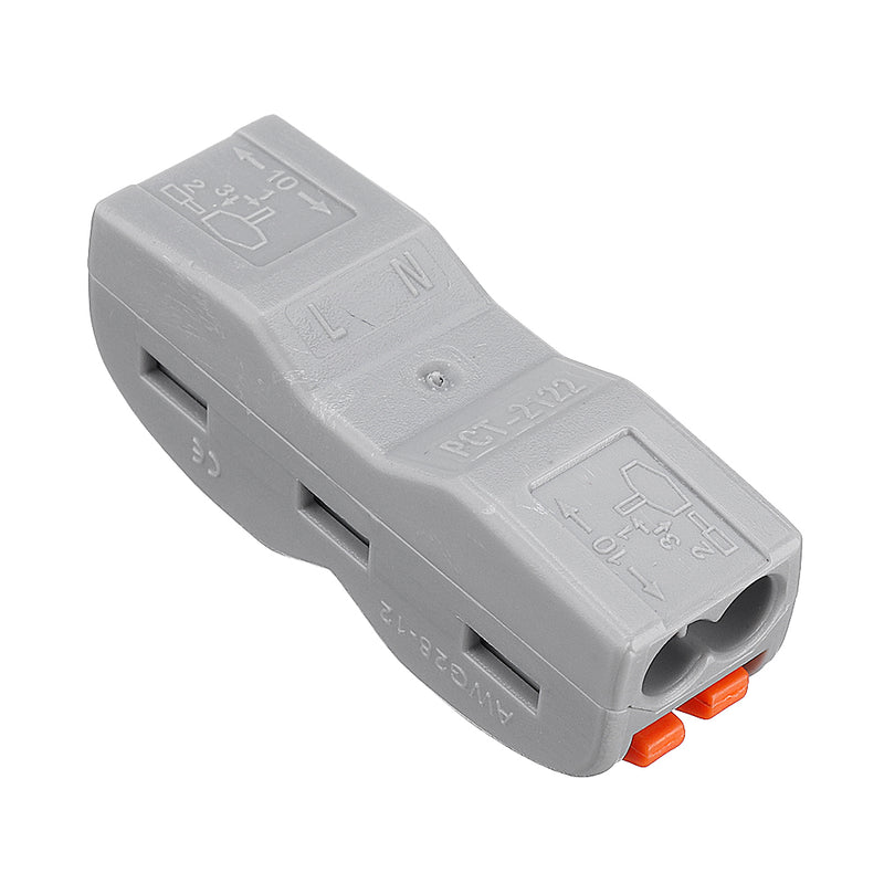 2Pin Wire Docking Connector Termainal Block Universal Quick Terminal Block SPL-2 Electric Cable Wire Connector Terminal Butt Joint Cable Connector 0.08-4.0mm