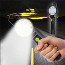 USB Rechargeable Portable Handheld LED Camping Lamp Magnet Base Adjustable Head Bright Work Light