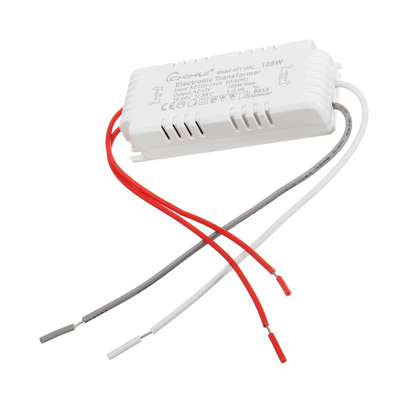 AC220V to AC12V 20-105W Halogen Lamp Electronic Transformer Power Supply LED Driver