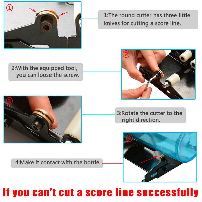 Bottle Cutter Kit Glass Cutting Machine Tool Jar Wine Bottle Recycle DIY Craft