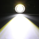 Universal 2.5Inch COB LED Fog Lights White Angel Eyes Halo Ring Daytime Running Lights DRL Projector Lamp 30W