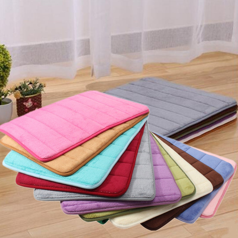 Memory Foam Absorbent Soft Floor Mats Non-slip Rugs Bath Bathroom Bedroom Carpet