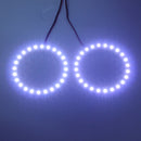 Pair 80mm 12V White Angel Eyes Lights Headlight for BMW 24SMD LED Ring Car Light