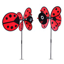 Windmill Red Ladybug and Yellow Bee Design Windmill Children Garden Decoration