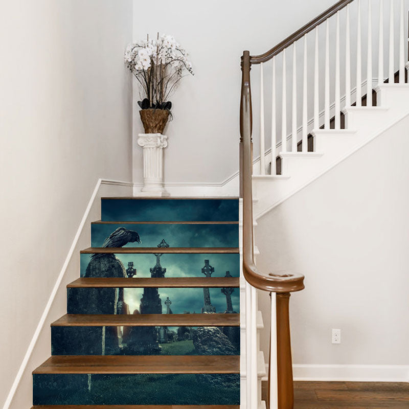 Miico LT008 Halloween Sticker Creative Stair Sticker Removalbe Sticker Waterproof Wall Sticker
