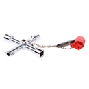 5 In 1 Cross Switch Key Wrench with Accessories Universal Square Triangle Train Electrical Cupboard