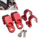 4pcs CNC Front & Rear Brake Line Hose Clamps Motorcycle Holder For Honda CRF250L CRF250M 12-15