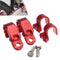 4pcs CNC Front & Rear Brake Line Hose Clamps Motorcycle Holder For Honda CRF250L CRF250M 12-15