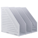 Deli 78995 Adjustable Document Trays File Holder 3 Layers PP Magazine Book File Organizer for Office