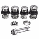 Universal Set of 4 Chrome Flush Mount Valve Stem With Filler Tube