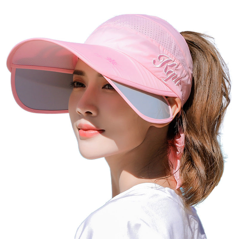 Adjustable Sunshade UV Cover Face Cap Men Femal Outdoor Travel Running Summer Beach Wild Sun Hat