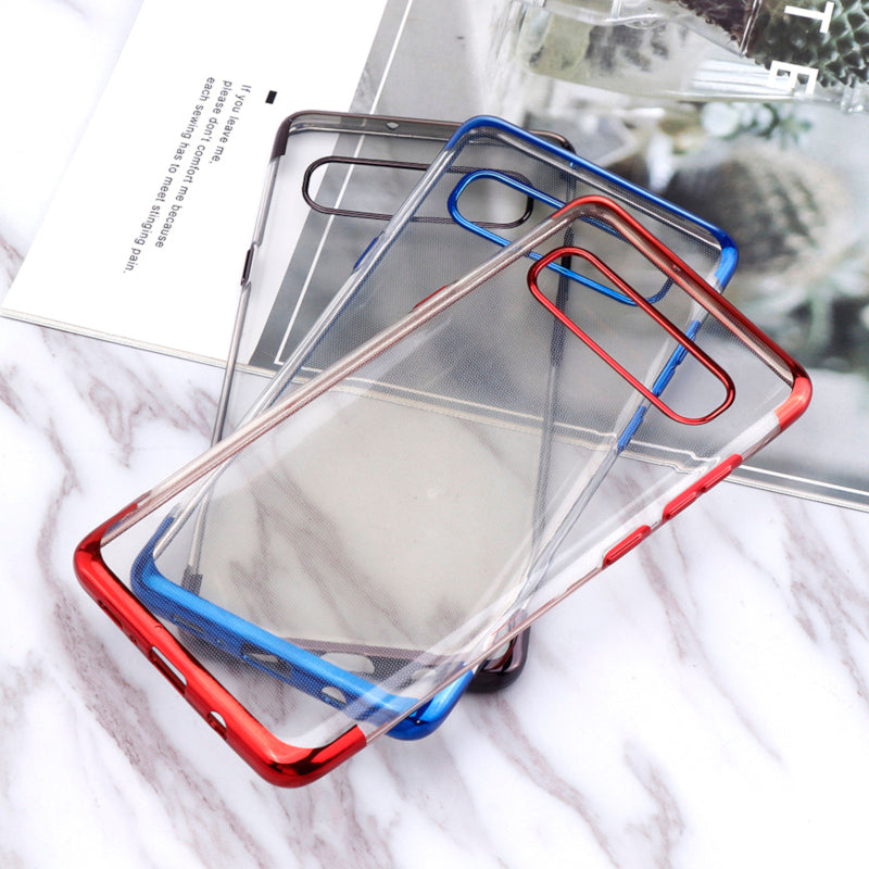 Bakeey Shockproof Plating Bumper Soft TPU Transparent Protective Case for Samsung Galaxy S10 5G