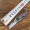 Multifunctional Portable Mini Folding Outdooors Camping Tools Survival Steel Key Chain Grey