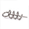 LEO 50pcs/pack 14mm 0.13g Stainless Steel Fishing Spring Probes Fishing Soft Lure Hook Connector