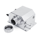Universal 1000ml Aluminium Oil Catch Can Breather Fuel Tank Reservoir With Drain Plug