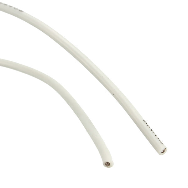 20AWG Flexible Silicone Wire Cable Soft High Temperature Tinned Copper White 1/3/5/10M