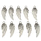 10Pcs Tibetan Silver Rose Angel Wings Pendants Charm DIY