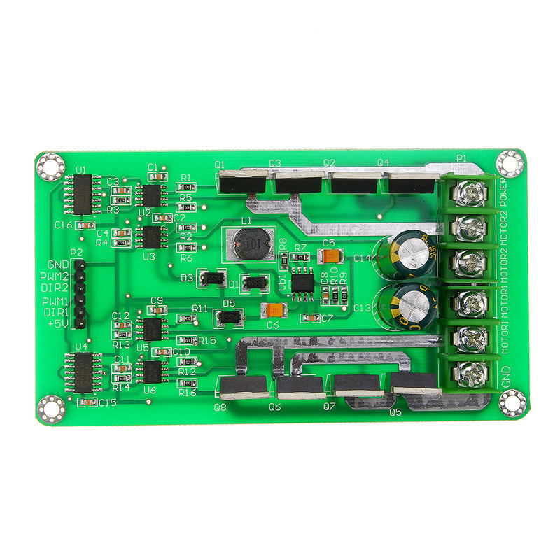 3V-36V DC H-Bridge Dual Motor Driver Drive Module Board MOSFET IRF3205 with Brake Function