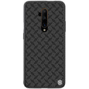 For OnePlus 7T Pro Case NILLKIN Lattice Pattern Double-Layer Carbon Fiber Ultra-thin Anti-Scratch Non-Slip Protective Case