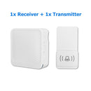 Wireless Doorbell 52 Song Chime 5 Volume Level Door Bell 1/2 Receiver Button