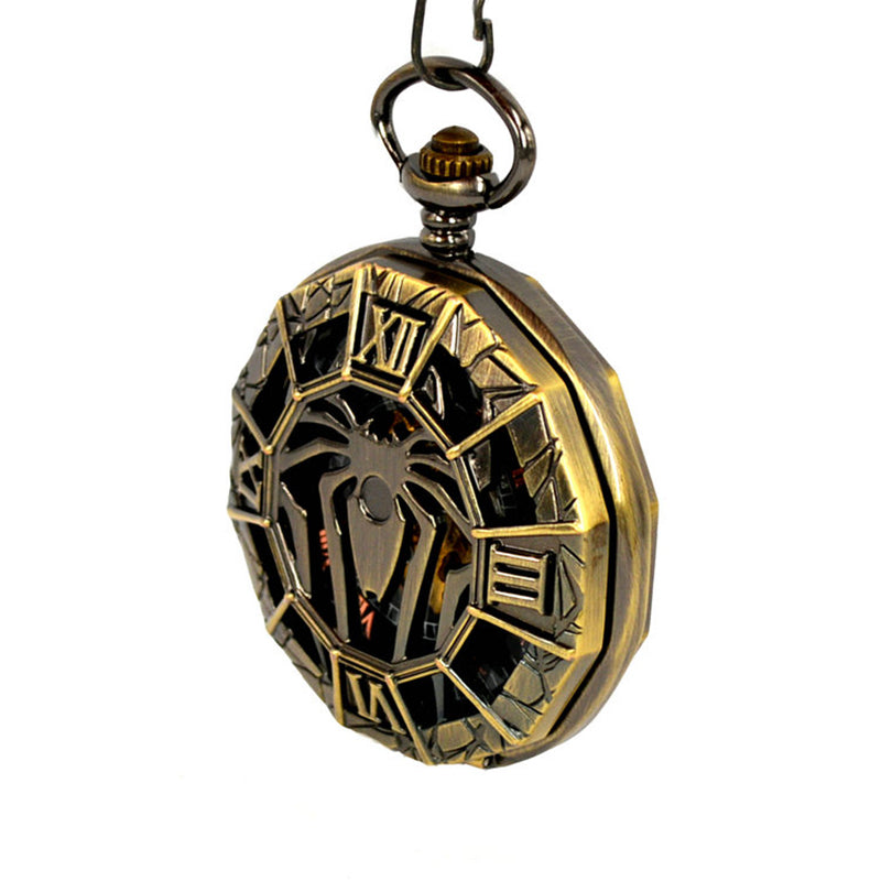 JIJIA JX001 Big Spider Hollow Spider Men Mechanical Watch Pocket Watch