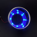 2PCS Blue 8LEDs Stainless Steel Cup Drink Holder Marine Boat Car Truck Camper